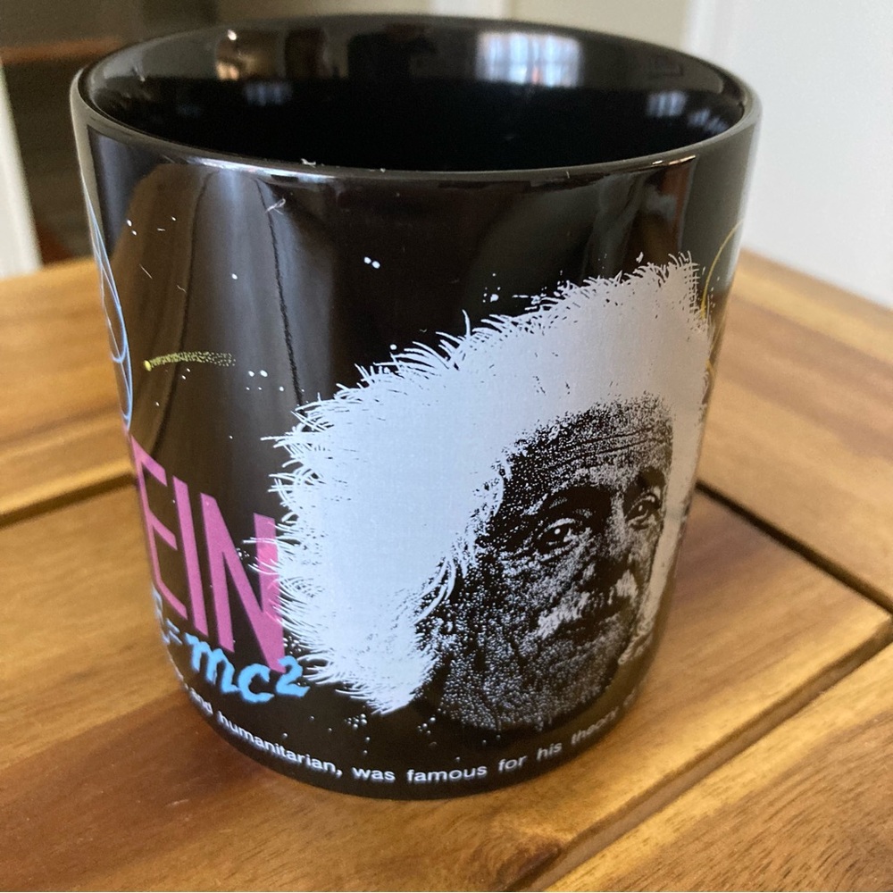 Smithsonian Coffee Mug ALBERT EINSTEIN E-MC 2 Ceramic 12 OZ 2001